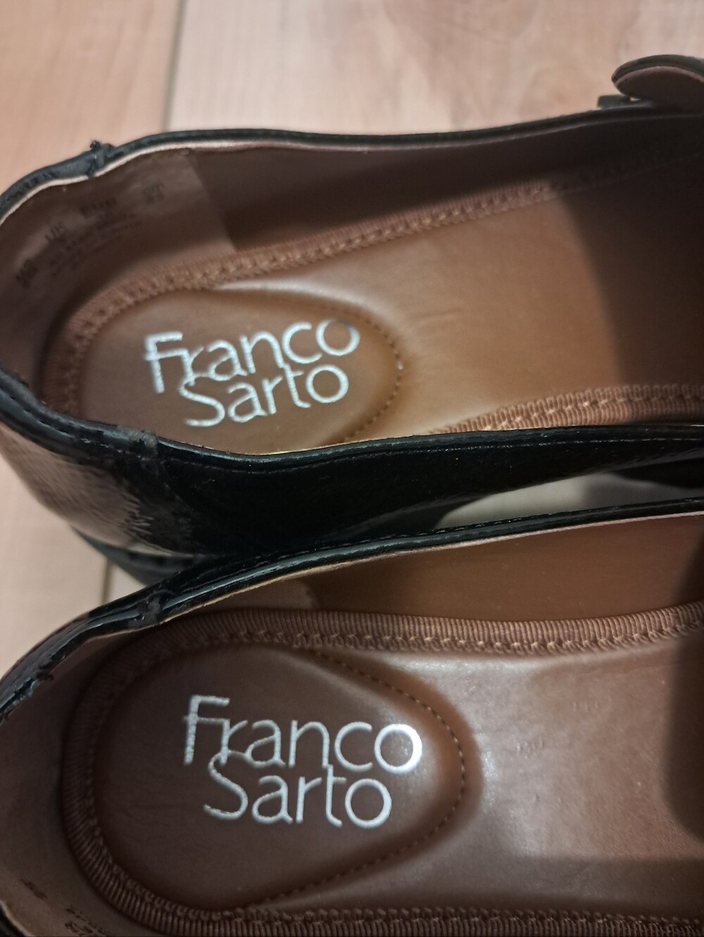 Franco Sarto Loafers Women's 6 Patent Faux Leather Brindy Chunky Academia Career - Picture 3 of 6